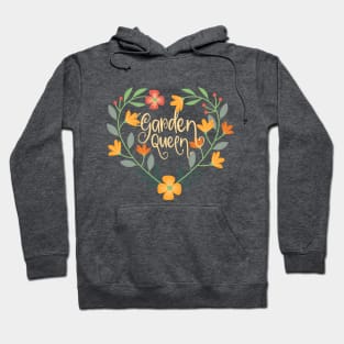 Garden Queen, cute female amateur gardener, flower gardening Hoodie